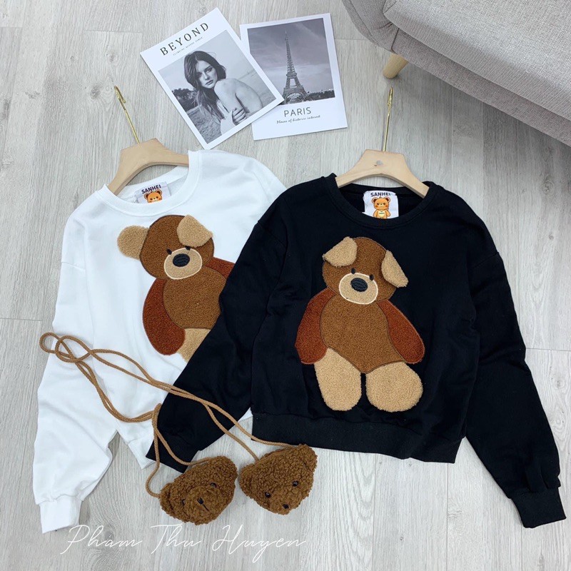 Siêu kute Set Áo Gấu mix túi Gấu