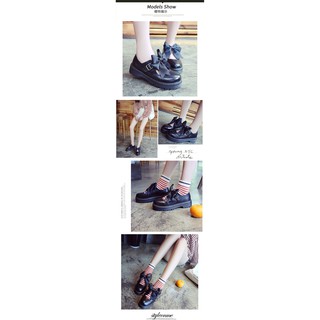 giày lolita gắn nơ