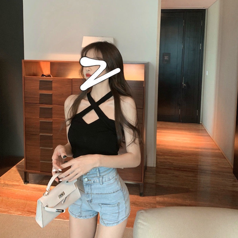 Áo Kiểu Không Tay Hở Vai Cổ Yếm Hở Lưng Thời Trang Xuân Thu Quyến Rũ Cho Nữ | BigBuy360 - bigbuy360.vn