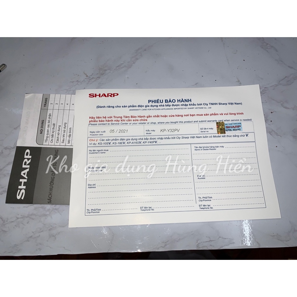 Bình thủy điện Sharp KP-Y32PV-CU 3 lít - Hàng Chính Hãng