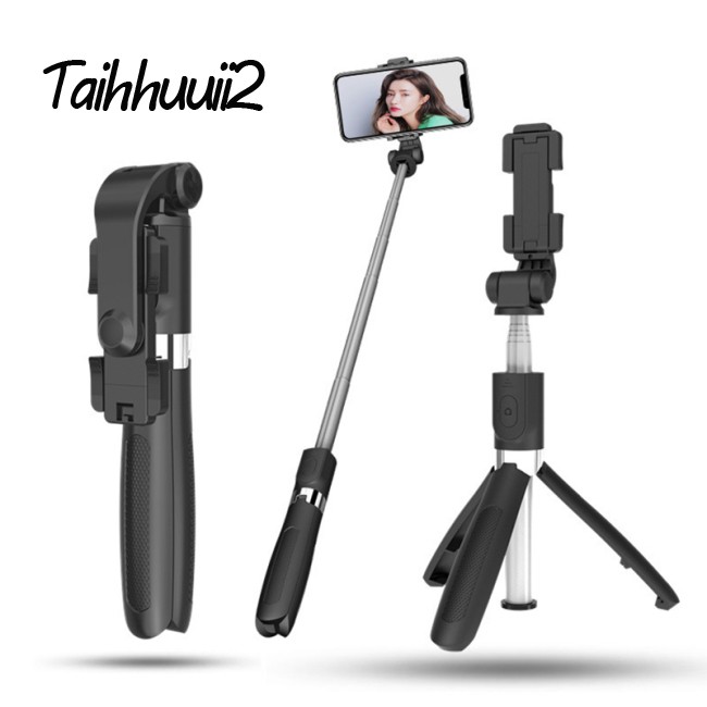 Huuii L01s Bluetooth Selfie Stick Universal Camera Artifact Wireless With Remote Control Tripod Live Support