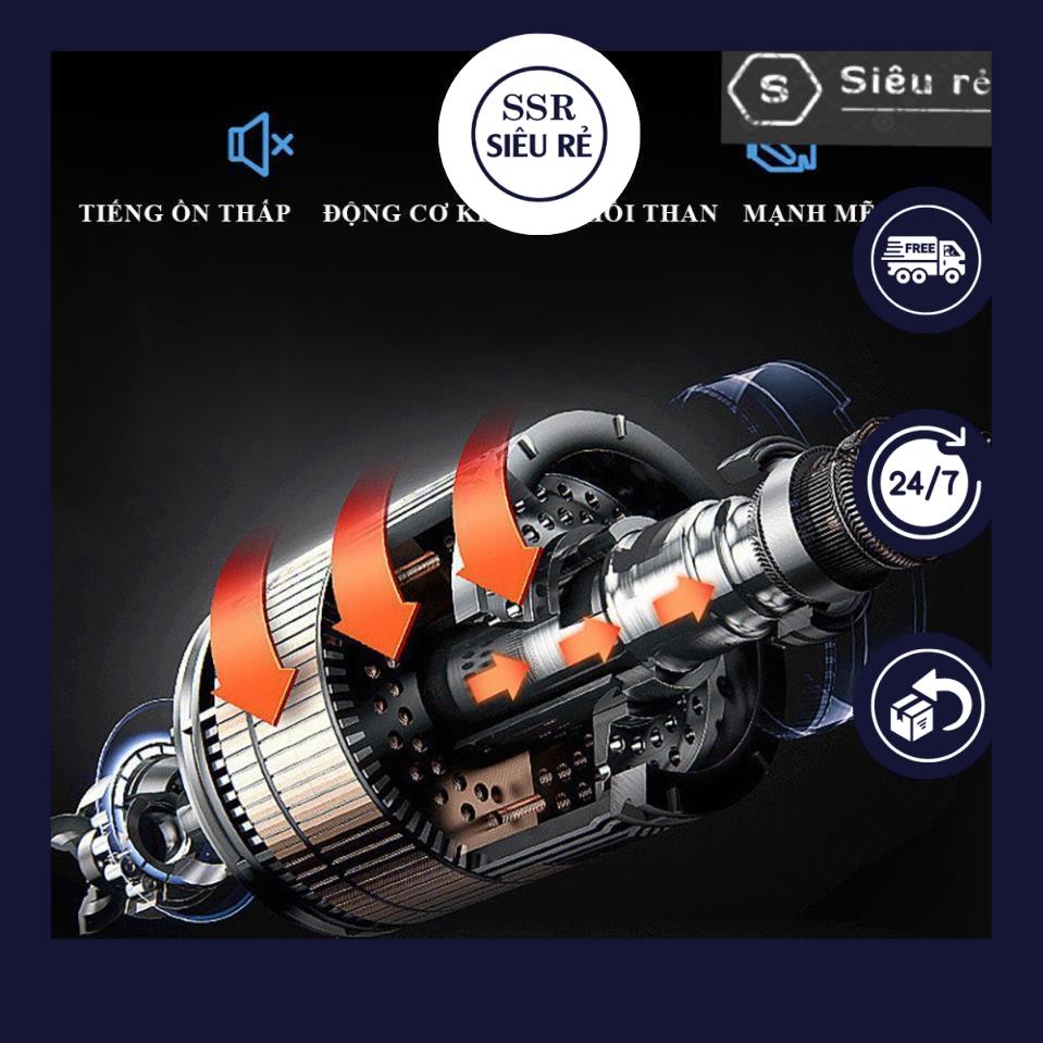 Máy massage cầm tay trị đau mỏi căng cơ Fascial Gun đa chức năng 4 đầu massage mạnh mẽ 6 tốc độ (PD255329)