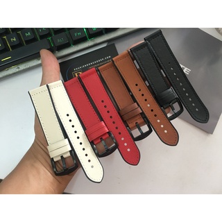 Dây da Hybrid 22mm thích hợp cho đồng hồ thông minh Samsung galaxy watch3, Huawei, Mitfit, Ticwatch kèm chốt thông minh