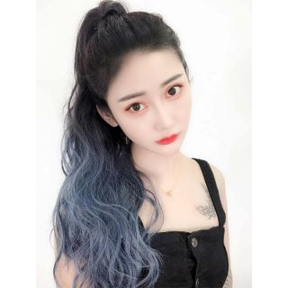 TÓC GIẢ XOĂN SÓNG OMBRE BLUE