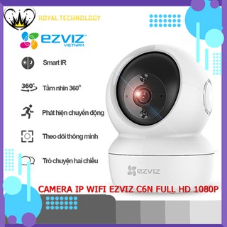 [NPP CHÍNH HÃNG] Camera Wifi Không Dây Ezviz C6N Full HD 1080P 2MP - Xoay 360 độ, đàm thoại 2 chiều, tùy chọn thẻ nhớ
