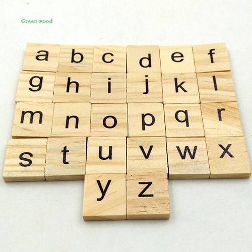 Bộ 100 Miếng Gỗ In Chữ Cái Tiếng Anh Cho Bé