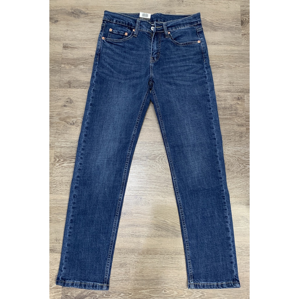Quần jean nam ống đứng le511 vải co giãn dáng slimfit suông cao cấp