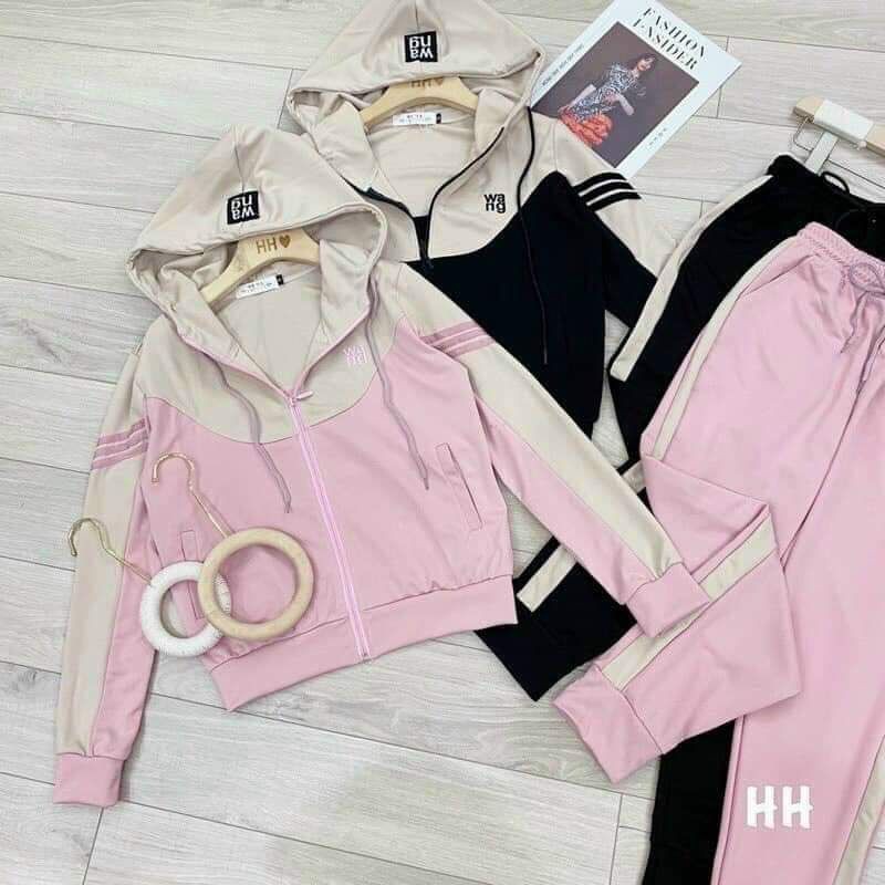 Set bộ quần áo khoác thể thao có mũ dày dặn BCi