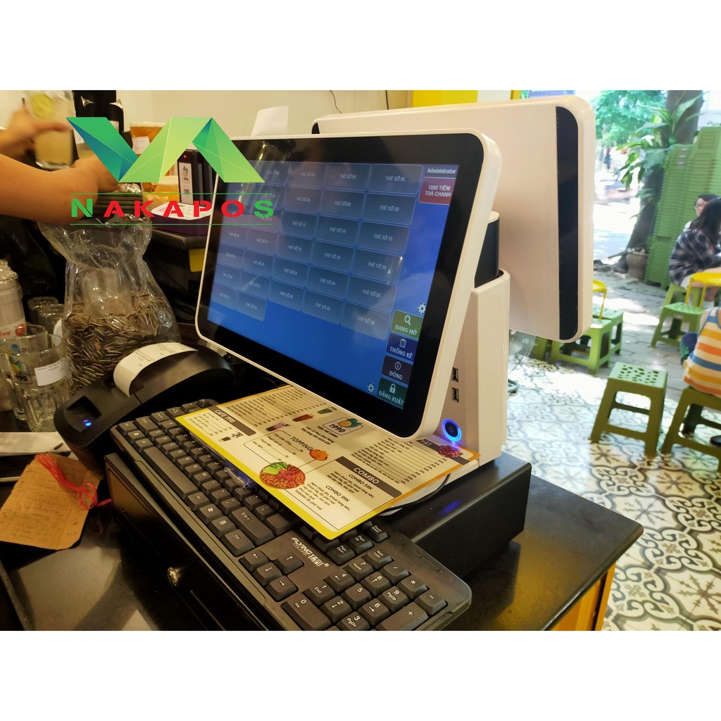 Máy Pos 2 Màn Hình Lớn Naka 8990 | BigBuy360 - bigbuy360.vn