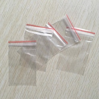 100GR TÚI ZIPPER (ZIPPER CHỈ ĐỎ)