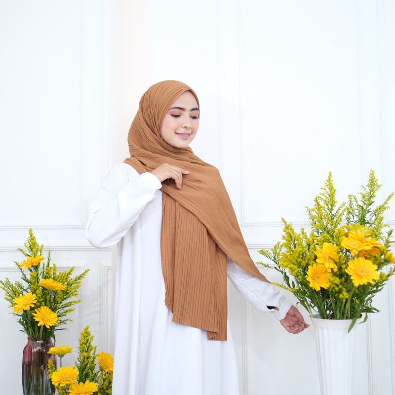 Khăn Che Toàn Diện Xếp Ly Pashmina