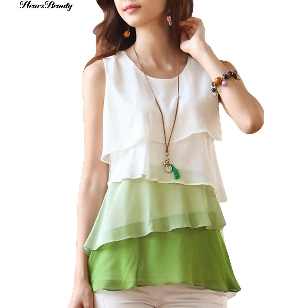 Áo thời trang không tay nhiều lớp xinh xắn dành cho nữ | BigBuy360 - bigbuy360.vn