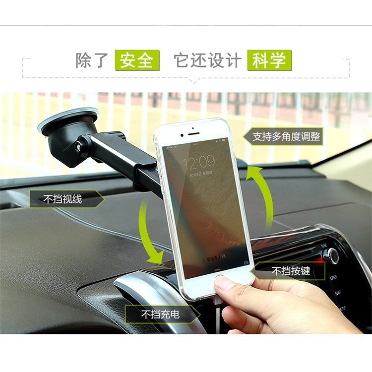 RẺ VÔ ĐỊCH - Giá đỡ điện thoại hít nam châm tay đòn dài tiện lợi chính hãng Baseus thiết kế thông minh cho oto | BigBuy360 - bigbuy360.vn