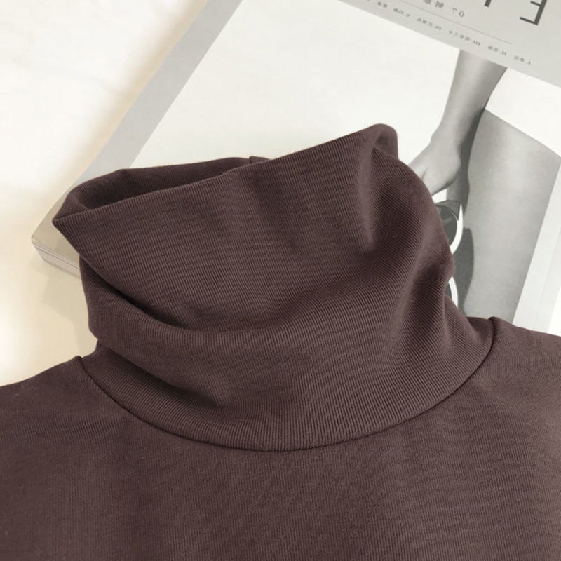 Áo thun COZOK tay dài cổ cao thời trang cho nữ