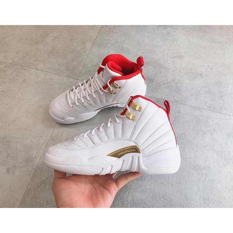 Giày thể thao Sneaker Nike Air Jordan 12 Retro GS FIBA màu Trắng