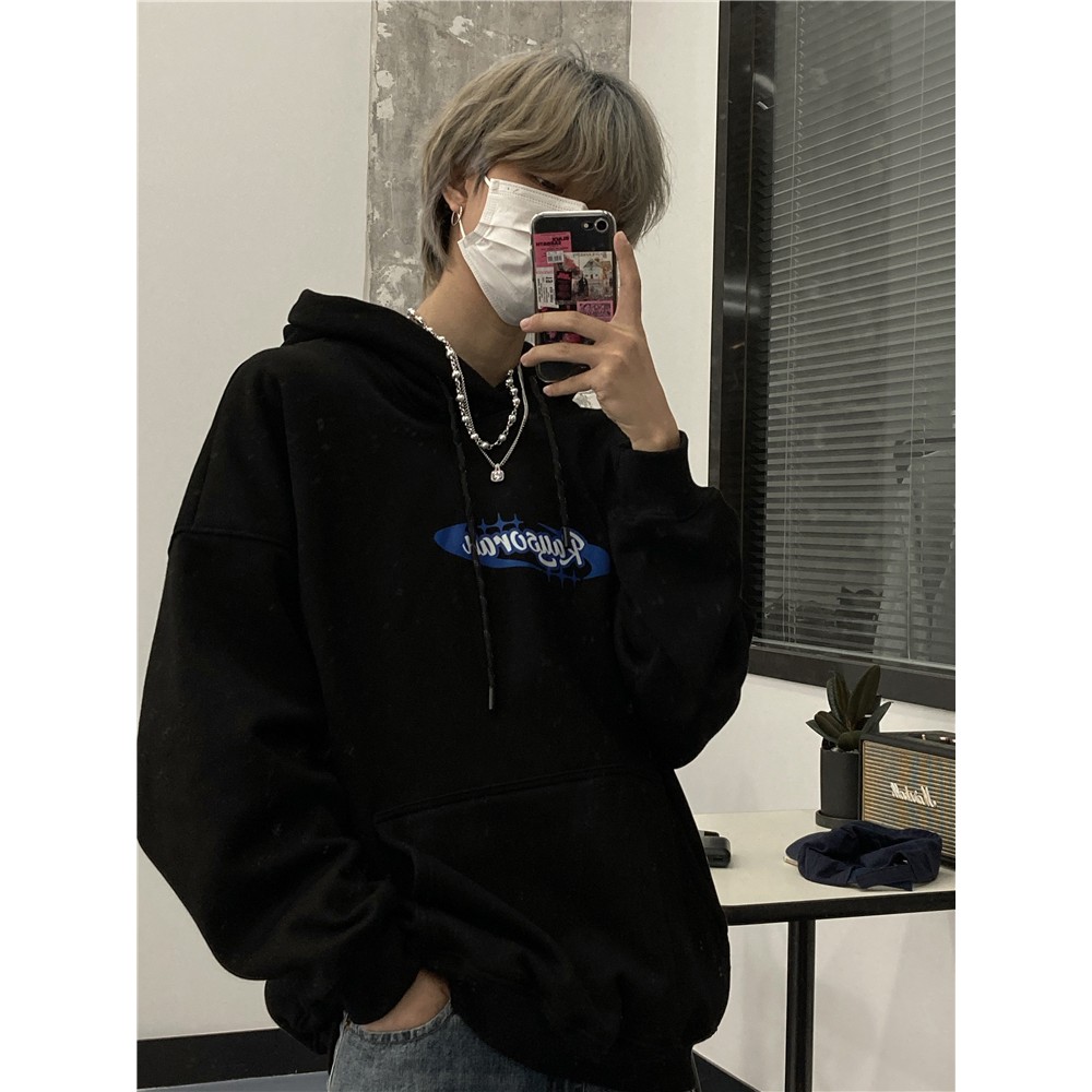 Áo hoodie nam nữ form rộng Yinxx, áo hoddie cặp đôi nỉ bông màu đen - trắng HD11 | BigBuy360 - bigbuy360.vn