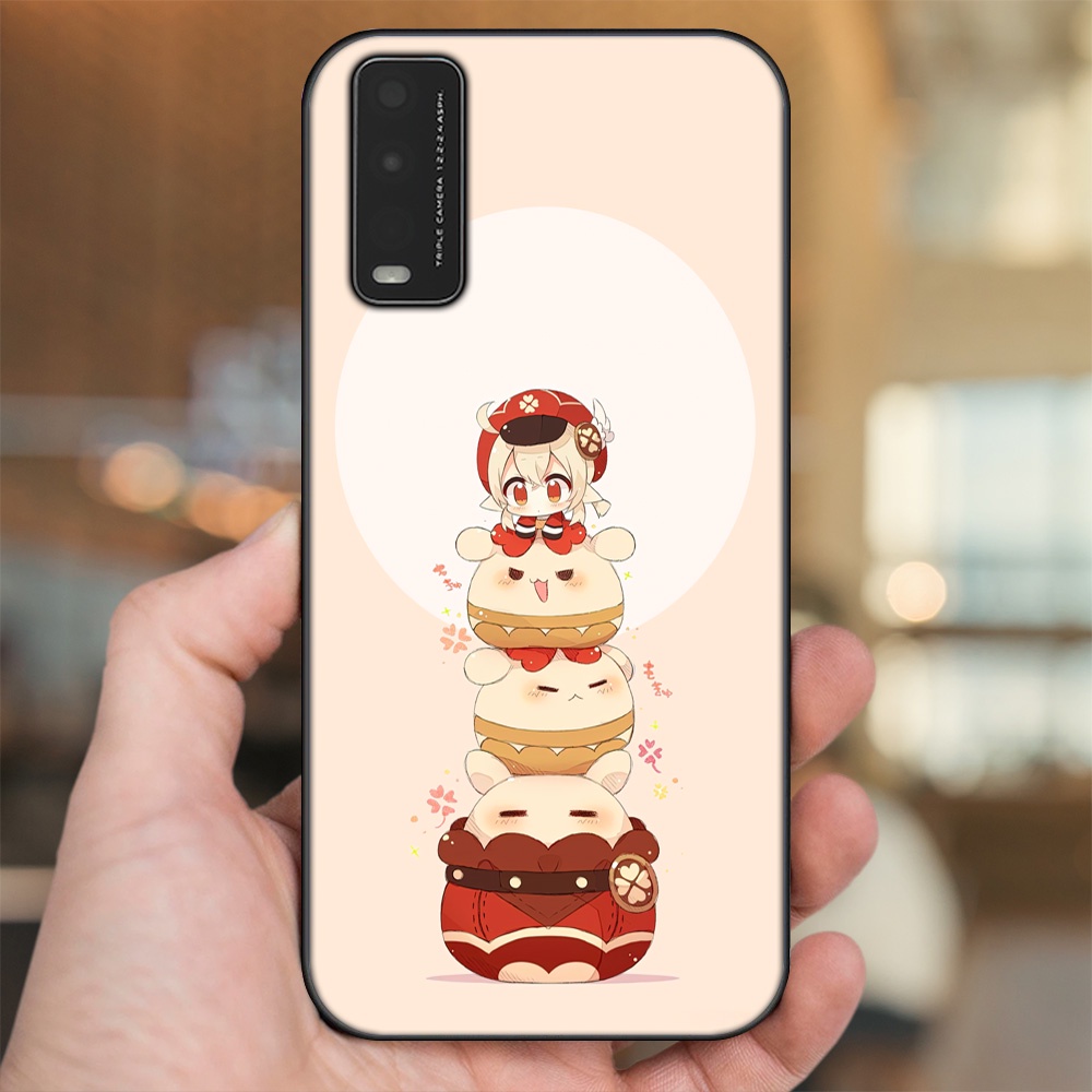 Ốp lưng Vivo Y20, Y20s, Y12s viền đen in hình Klee Genshin Impact
