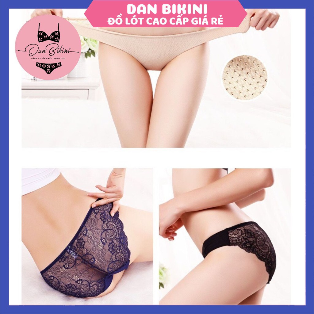 Quần Lót Nữ Đúc Su phối ren sexy gợi cảm thoáng mát kháng khuẩn mã 9085