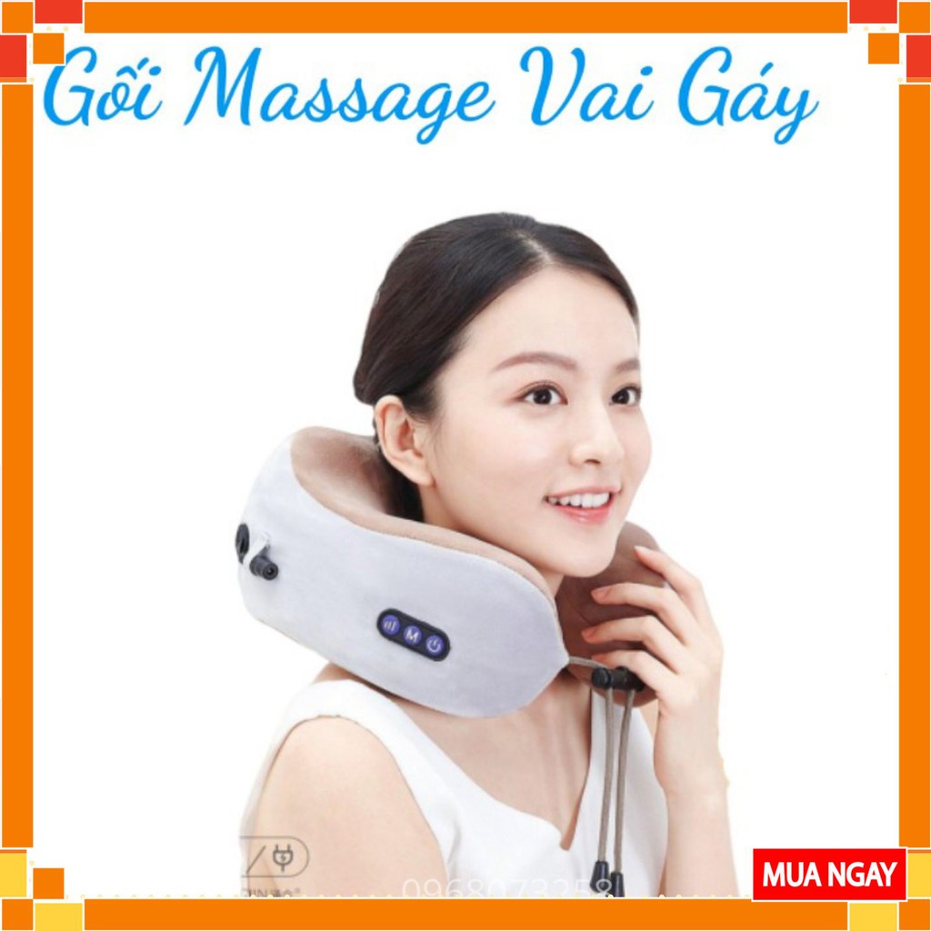 Gối Massage Cổ Vai Gáy Đa Năng - Gối Massage Chữ U – Hỗ Trợ Mát Xa Vùng Cổ, Sức Khỏe Hiệu Quả