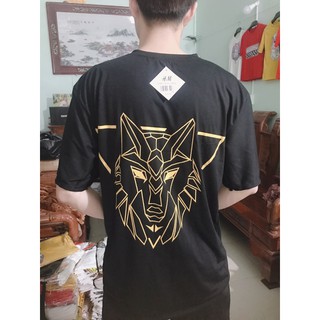 Áo thun tay lỡ Unisex ĐẦU SÓI ( kèm video ảnh thật)