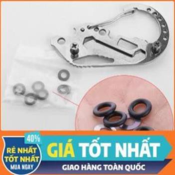 Móc khóa Carabiner - Lưu Trữ Chìa Khóa Bằng Thép Không Gỉ - Ron Cao Su và Long Đền  - Hàng Có Sẵn Trong Kho