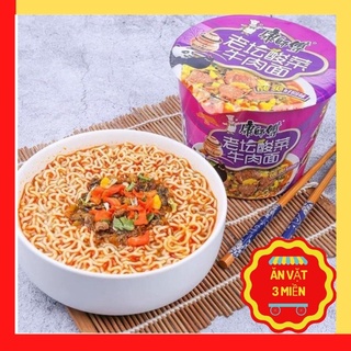 Mì chua cay, mì tôm cải chua siêu ngon