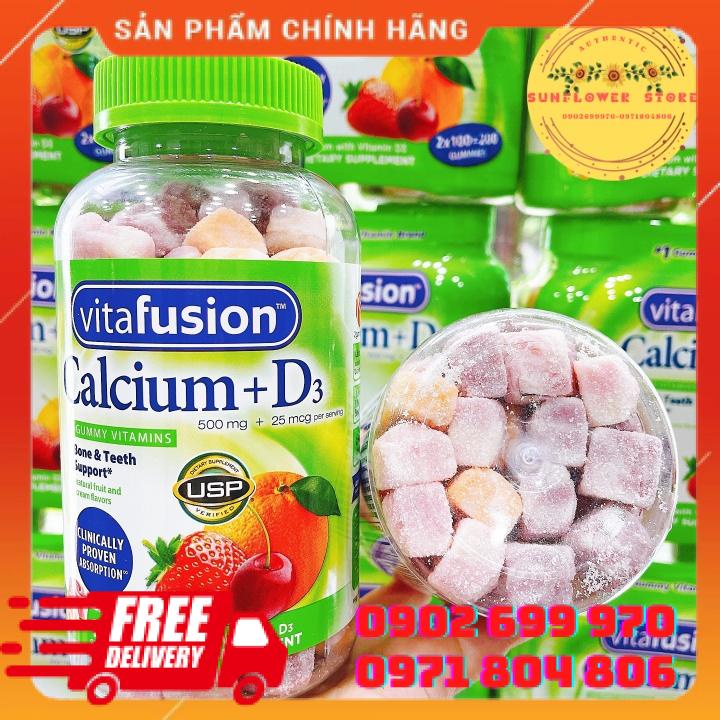 Có sẵn hàng mỹ kẹo dẻo bổ sung calcium 500mg và vitamin d3 25mcg - ảnh sản phẩm 4