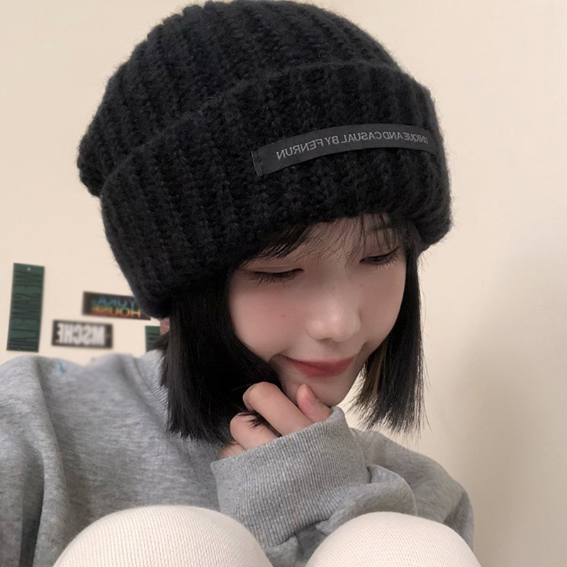 Mũ Len Trơn Màu Thời Trang Hàn Quốc Dành Cho Nữ