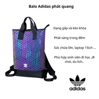 Balo Adidas Xuất Khẩu sức chứa lớn 2 dạng đóng mở phát sáng trong tối