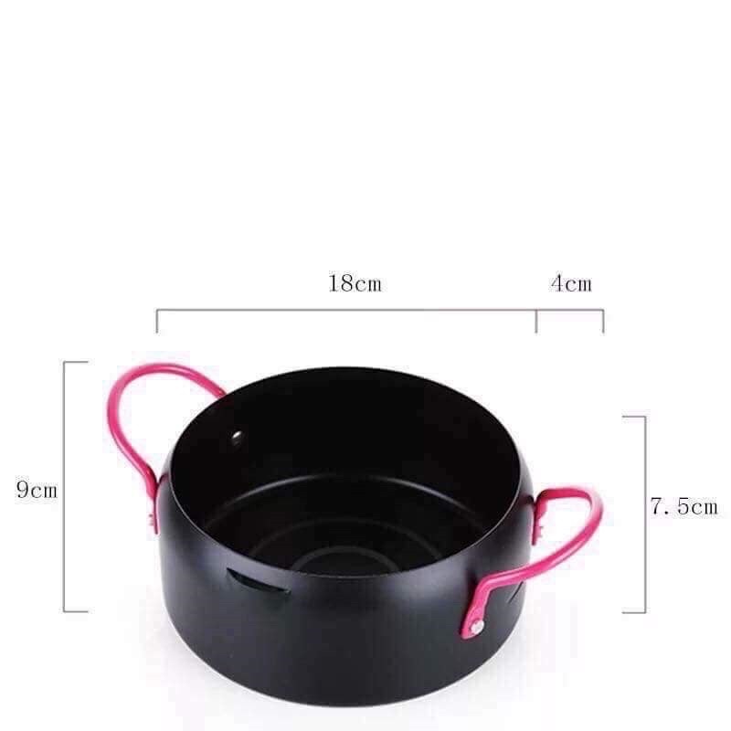 Nồi chiên lọc dầu kiểu Nhật 18cm ( tặng kèm vĩ gác )