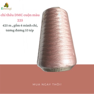 Cuộn chỉ thêu DMC 425 m ( dòng chỉ Mouline giống loại tép 8m, 1 hộp 12 tép)