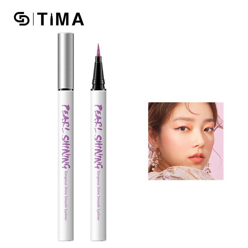 Bút Kẻ Mắt GDTIMA 0.6ML Dạng Lỏng Kết Cấu Kháng Nước Màu Ánh Nhũ Siêu Bền Lâu