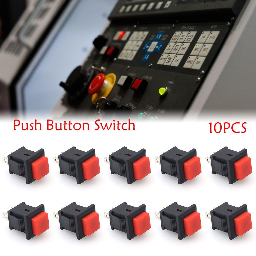 Set 10 Nút Công Tắc Ấn Không Khóa DS-431 Chuyên Dụng