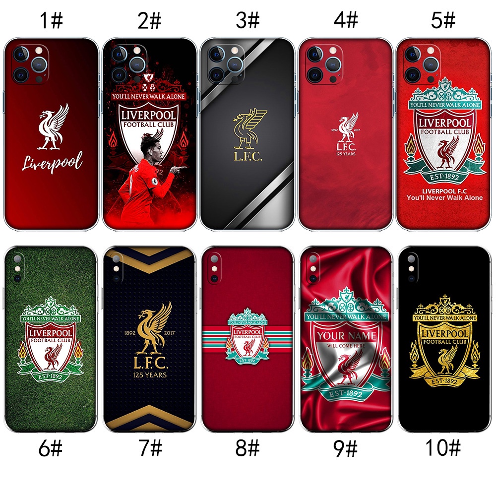 Ốp Điện Thoại Trong Suốt Hình Logo Câu Lạc Bộ Liverpool Cho iPhone 7 8 Plus 11 Pro Max RCZ57