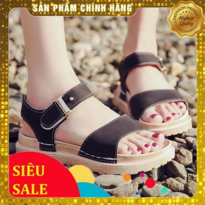 Sandal học sinh da lộn quai ngang đế siêu êm thời trang