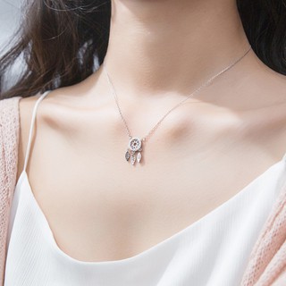 Dây Chuyền Bạc S925 Italy Nữ - Vòng Cổ Hình Chuông Gió Thanh Tao Kiểu Hàn Quốc - Bộ Trang Sức Nữ Trang Đẹp DCM19