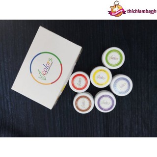 Bộ 6 màu thực phẩm V color dạng gel