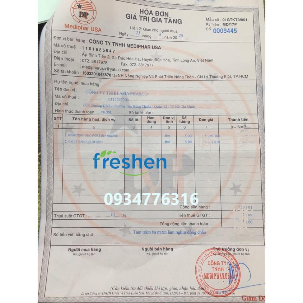✅ Calci Nano K2 Tăng chiều cao, phòng giảm loãng xương, còi xương