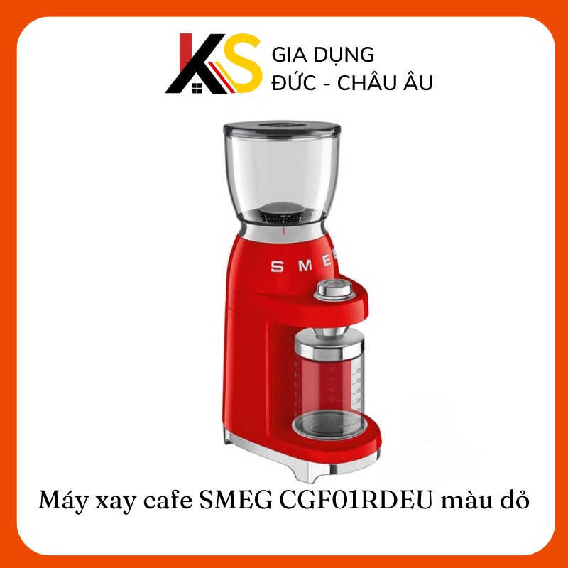 Máy xay cafe SMEG CGF01RDEU màu đỏ