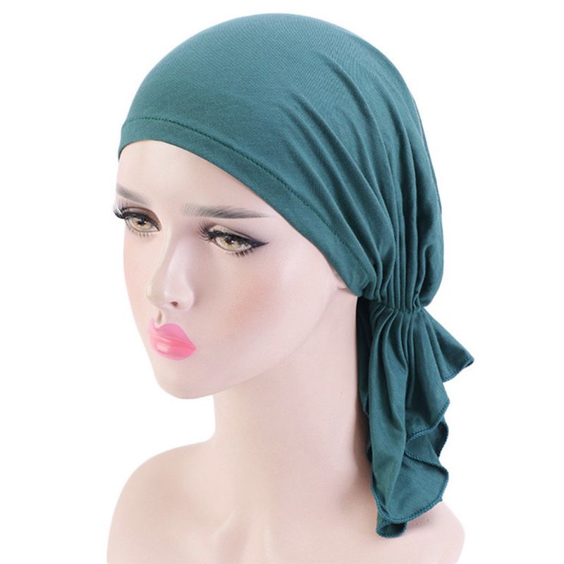 Mũ Turban Trùm Đầu Màu Sắc Thời Trang Cho Phụ Nữ Hồi Giáo
