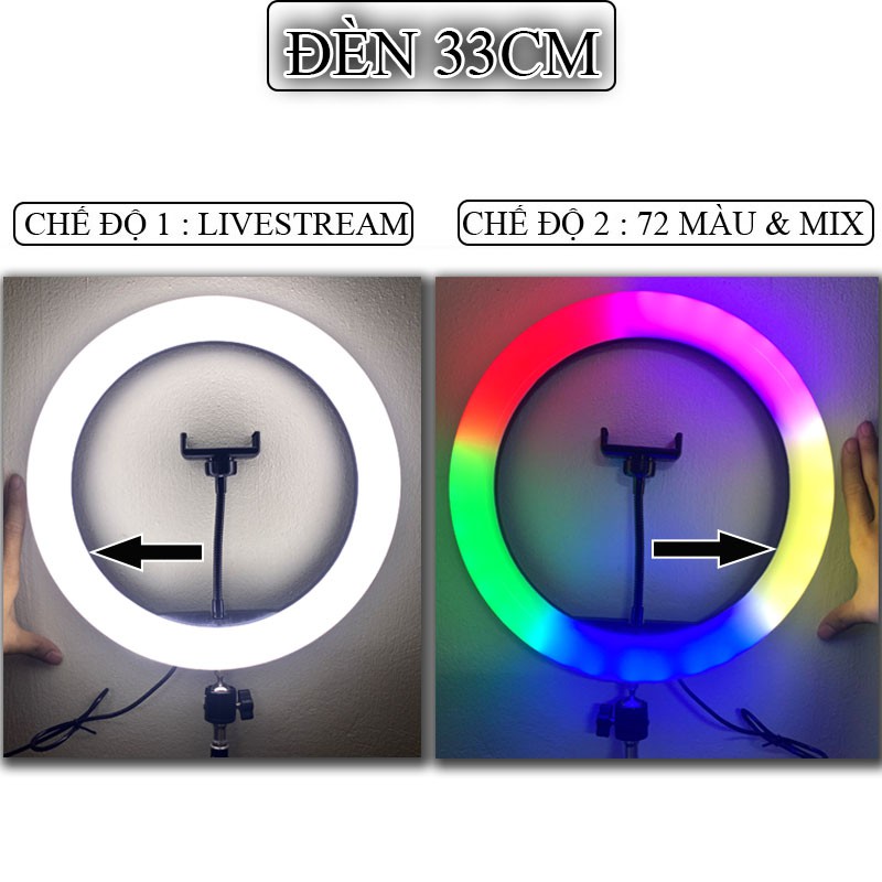 Đèn led 7 màu quay TIKTOK, LIVETSREAM 16CM,20CM,26CM,33CM mới nhất thị trường ĐÈN LED TIKTOK.- 72 màu sắc | BigBuy360 - bigbuy360.vn