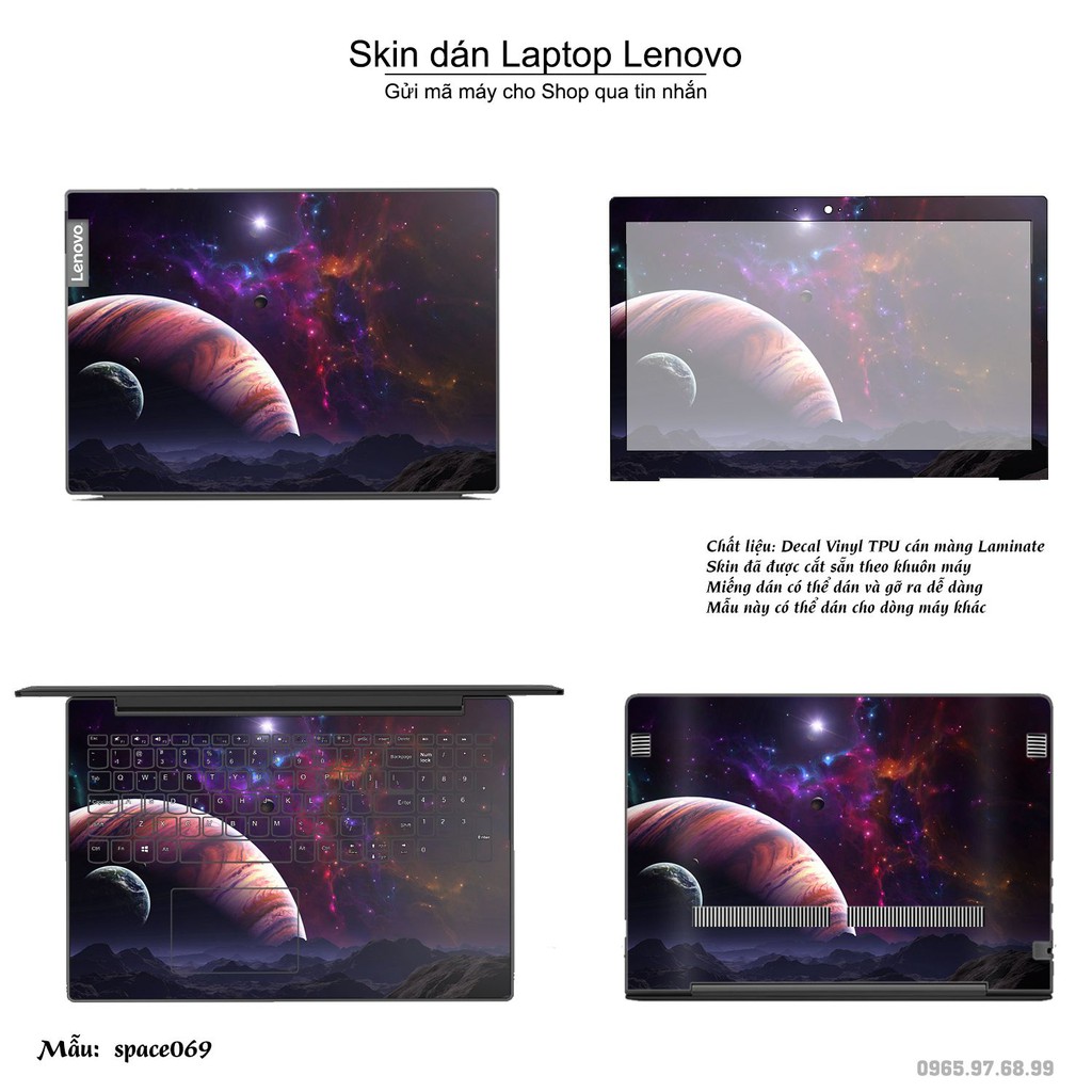 Skin dán Laptop Lenovo in hình không gian _nhiều mẫu 12 (inbox mã máy cho Shop)