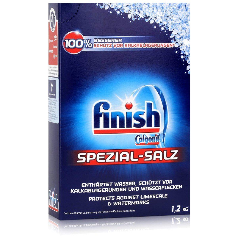 Muối làm mềm dùng cho máy . Muối rửa bát Finish , muối rửa bát Somat , Muối rửa bát Ludwik