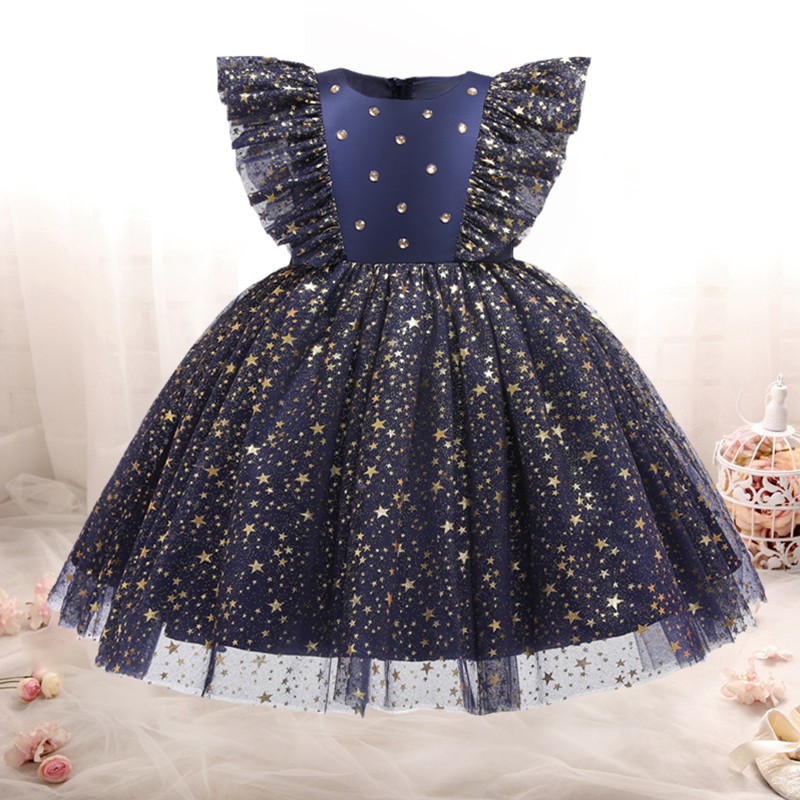 Đầm công chúa NNJXD xinh xắn cho bé gái 1 tuổi