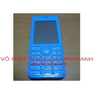 Vỏ phím nokia 206 màu xanh