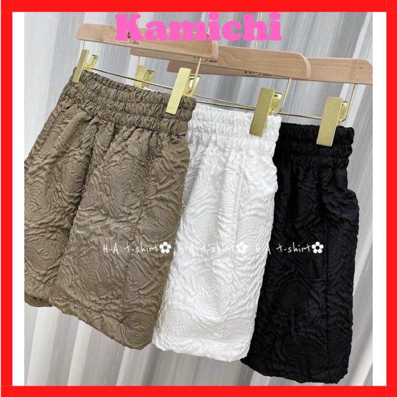 Quần Short Nữ Dập nổi 3D xốp phồng hàng đẹp xinh xắn m866,Quần đùi xốp KAMICHI siêu hot cá tính thoáng mát