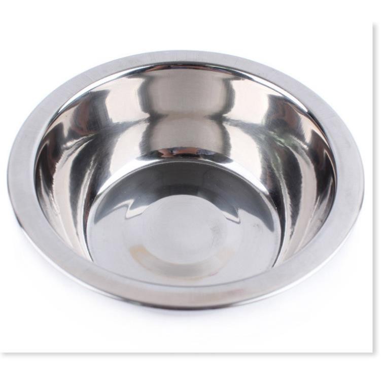 Bát ăn cho chó mèo - Bát inox treo chuồng có giá đỡ (3 size) chén ăn uống cho chó mèo nhỏ