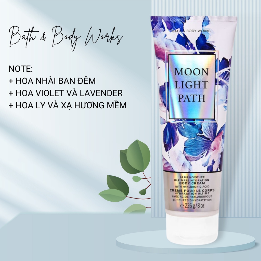 Kem Dưỡng Da Bath & Body Works Moonlight Patht Tăng Cường Độ Ẩm Chai 226ml