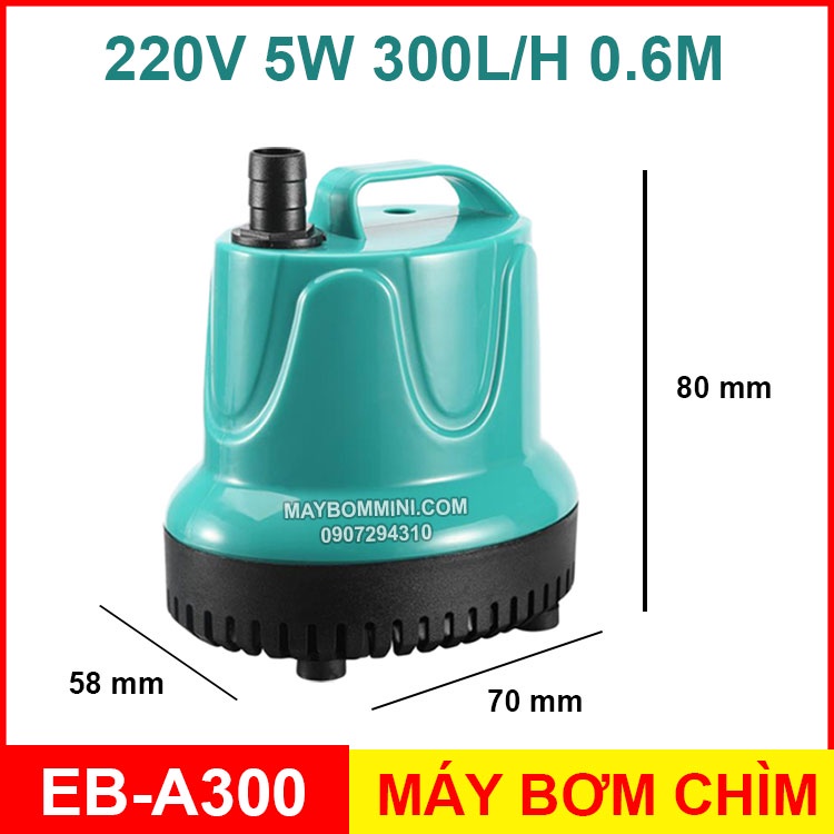 MÁY BƠM CHÌM 220V EB A300 5W 300L/H