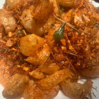 Da heo chiên lá chanh & xả